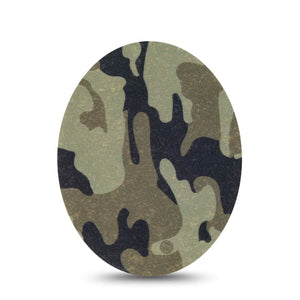 ExpressionMed Camo Adhesive Patch Oval