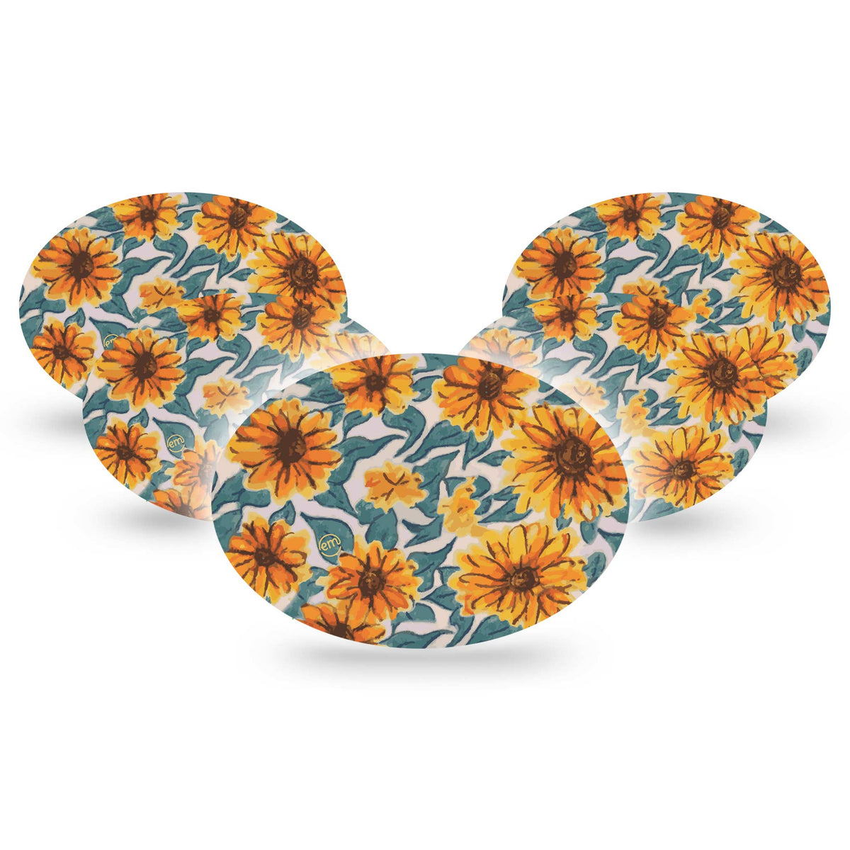 ExpressionMed Sunflower Adhesive Patch Oval