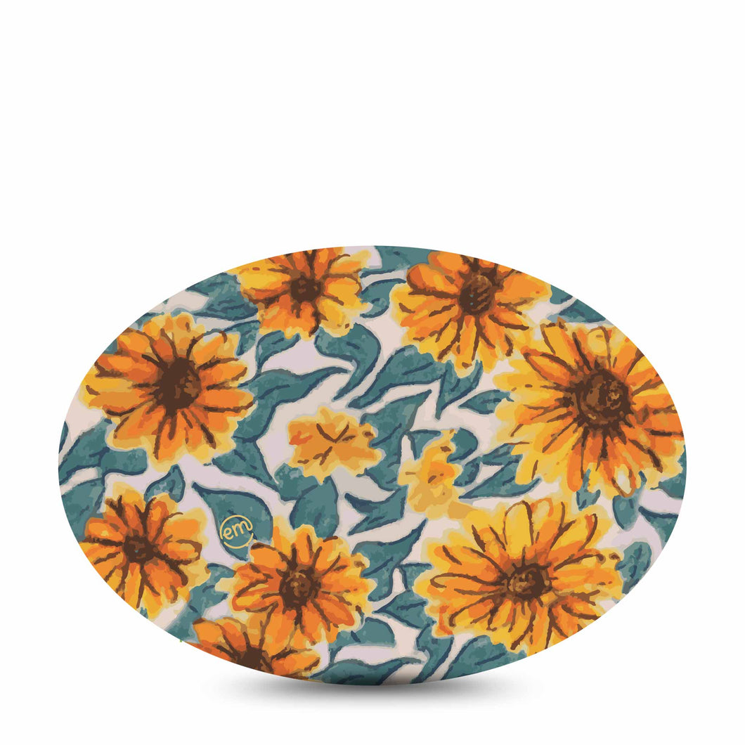 ExpressionMed Sunflower Adhesive Patch Oval