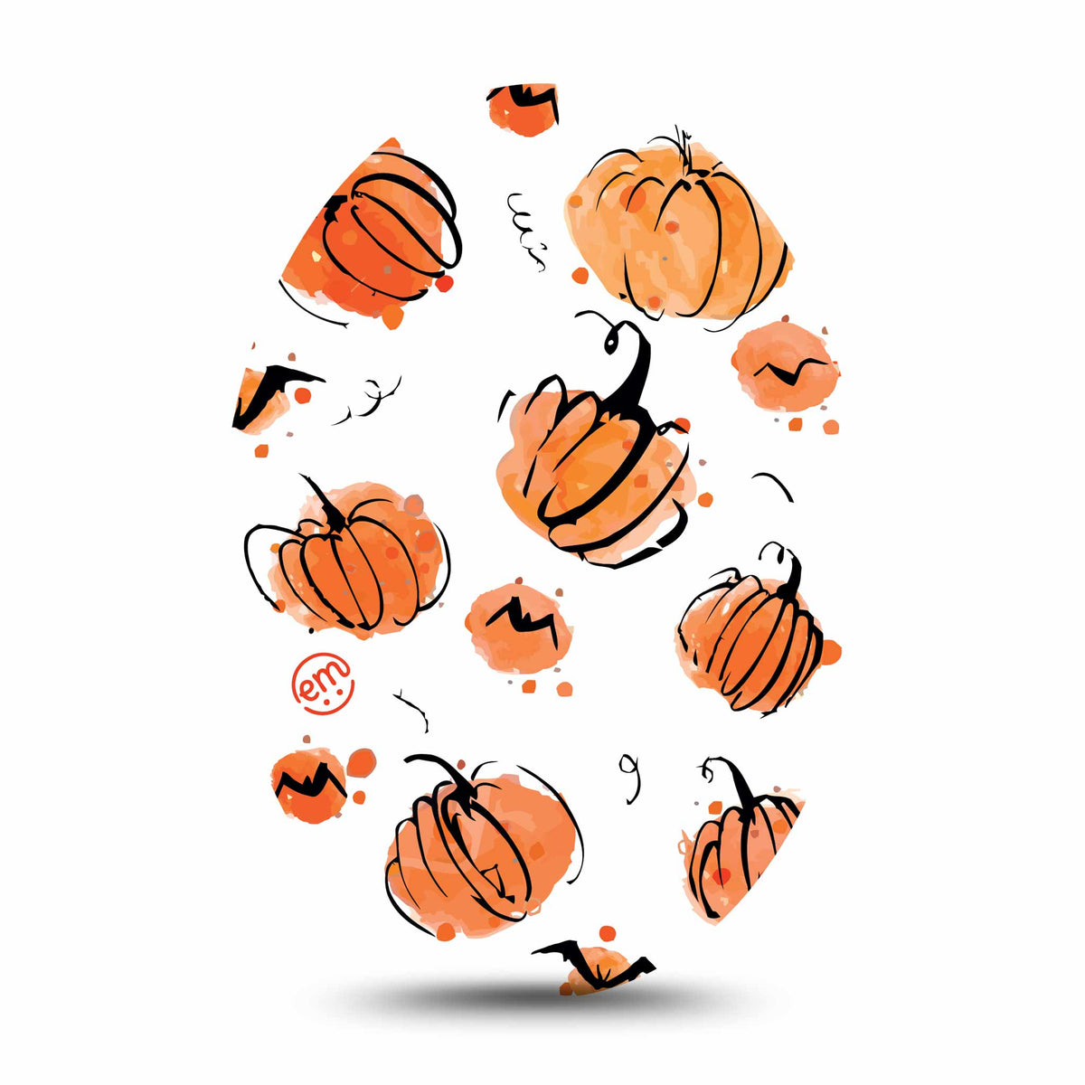 ExpressionMed Pumpkins Adhesive Patch Oval