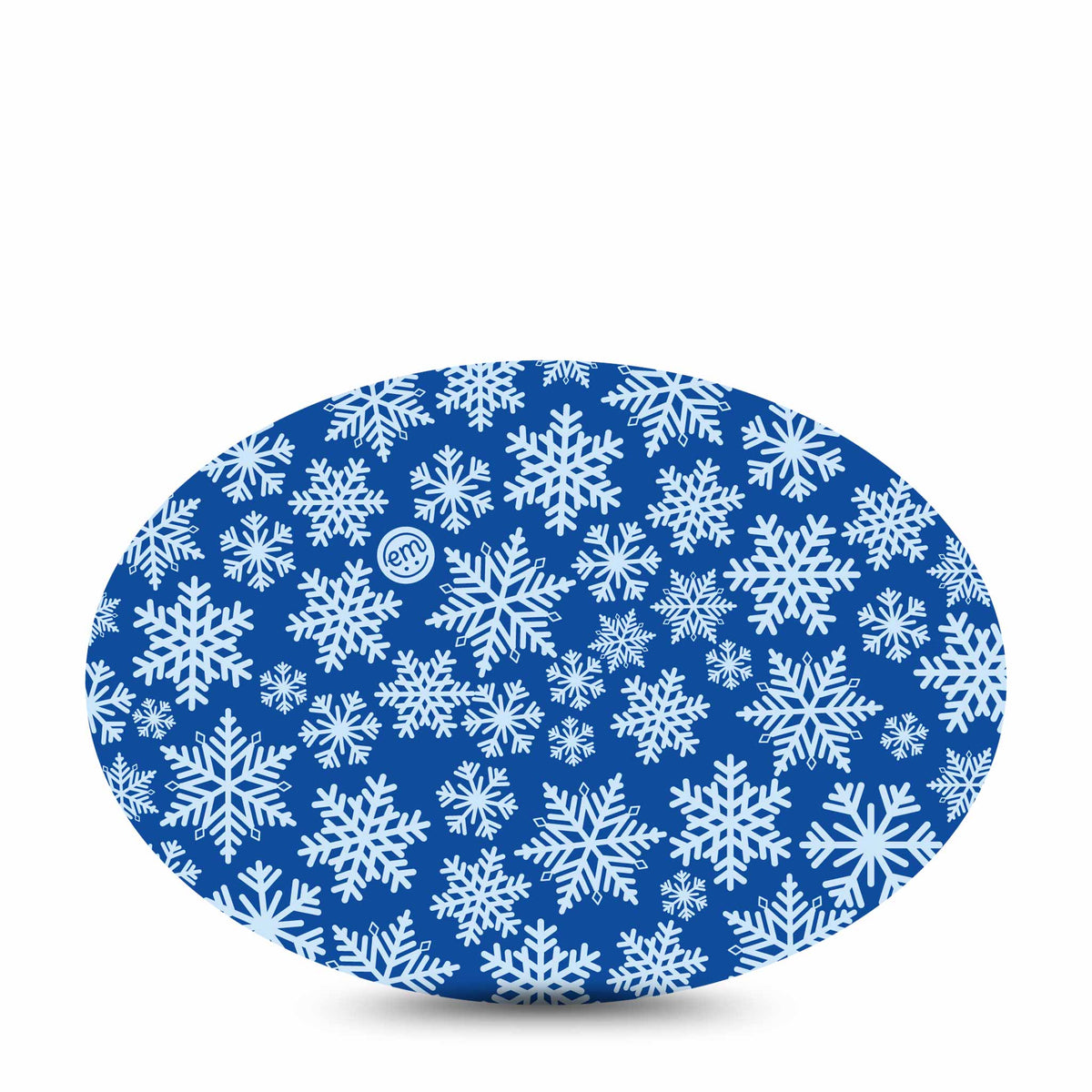 ExpressionMed Snowflakes Adhesive Patch Oval