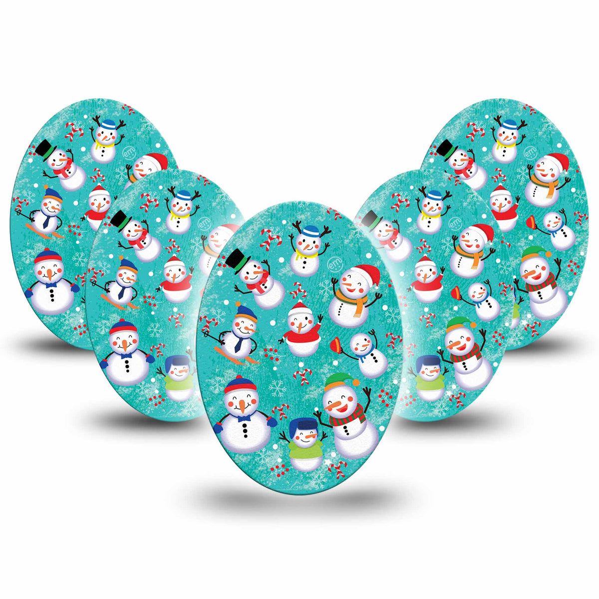 ExpressionMed Snowman Celebration Adhesive Patch Oval