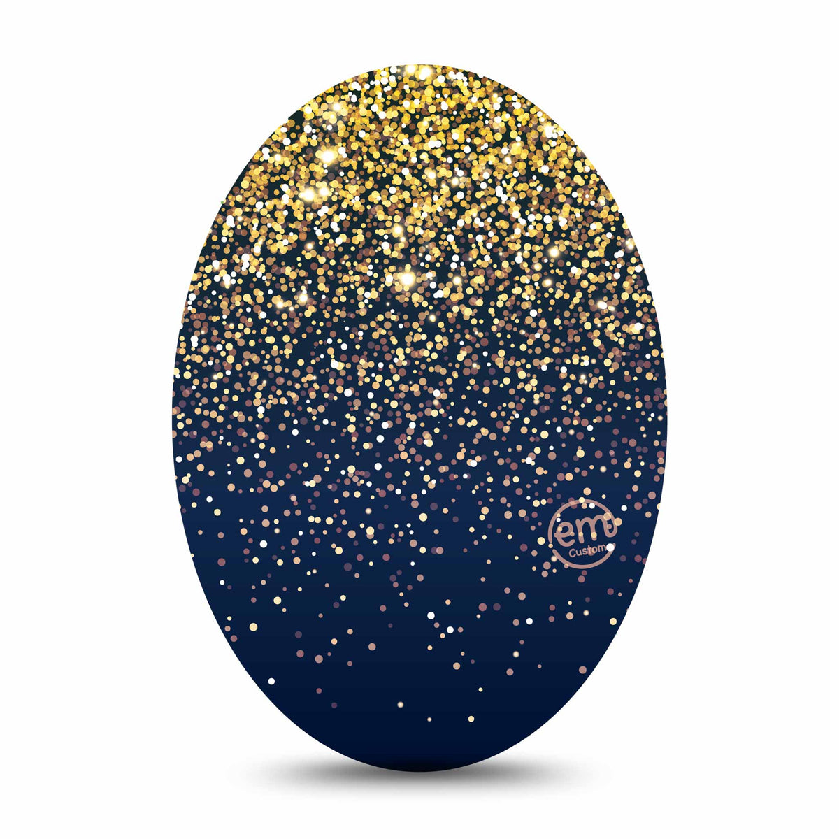 ExpressionMed Gold Sparkles Adhesive Patch Oval