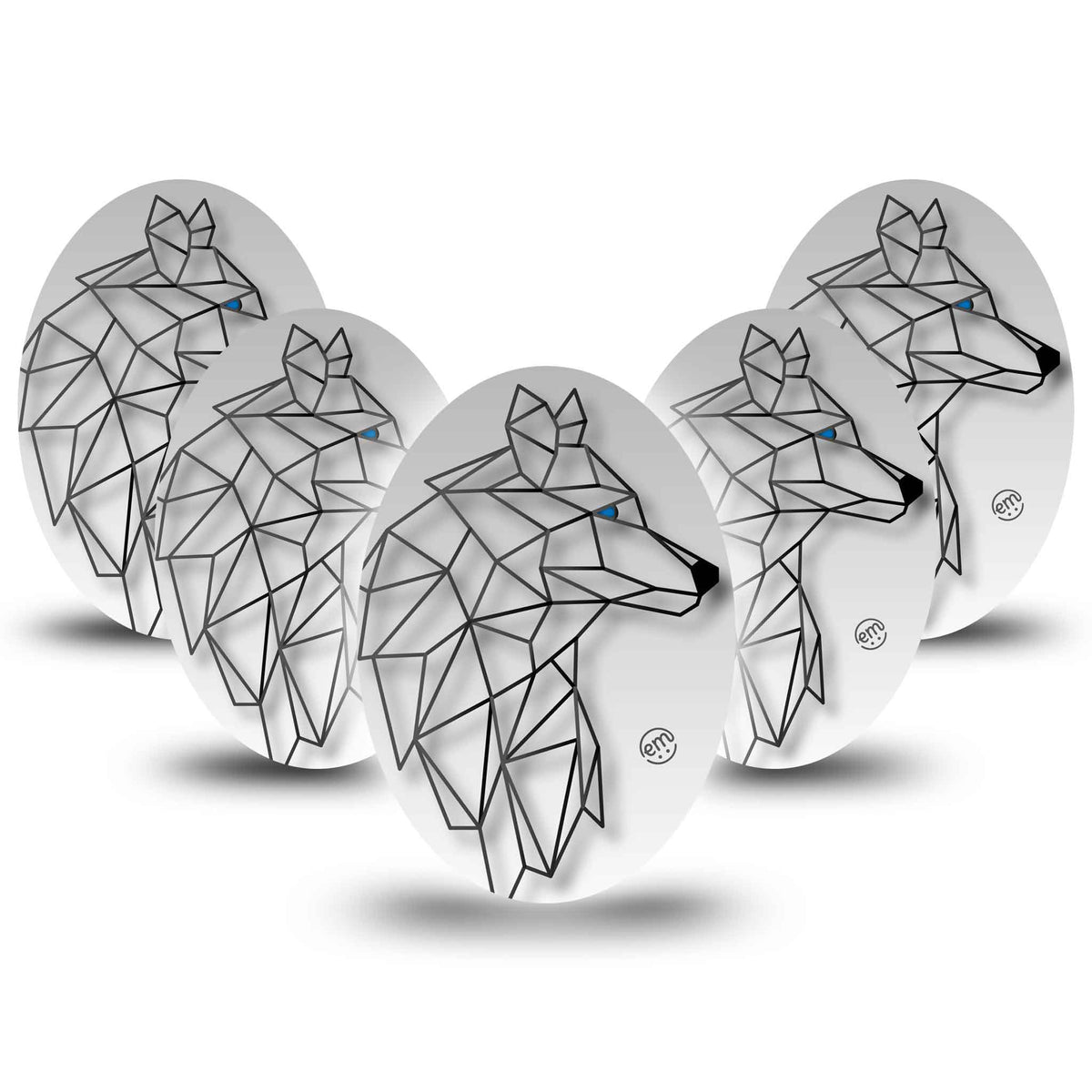 ExpressionMed Iron Wolf Adhesive Patch Oval