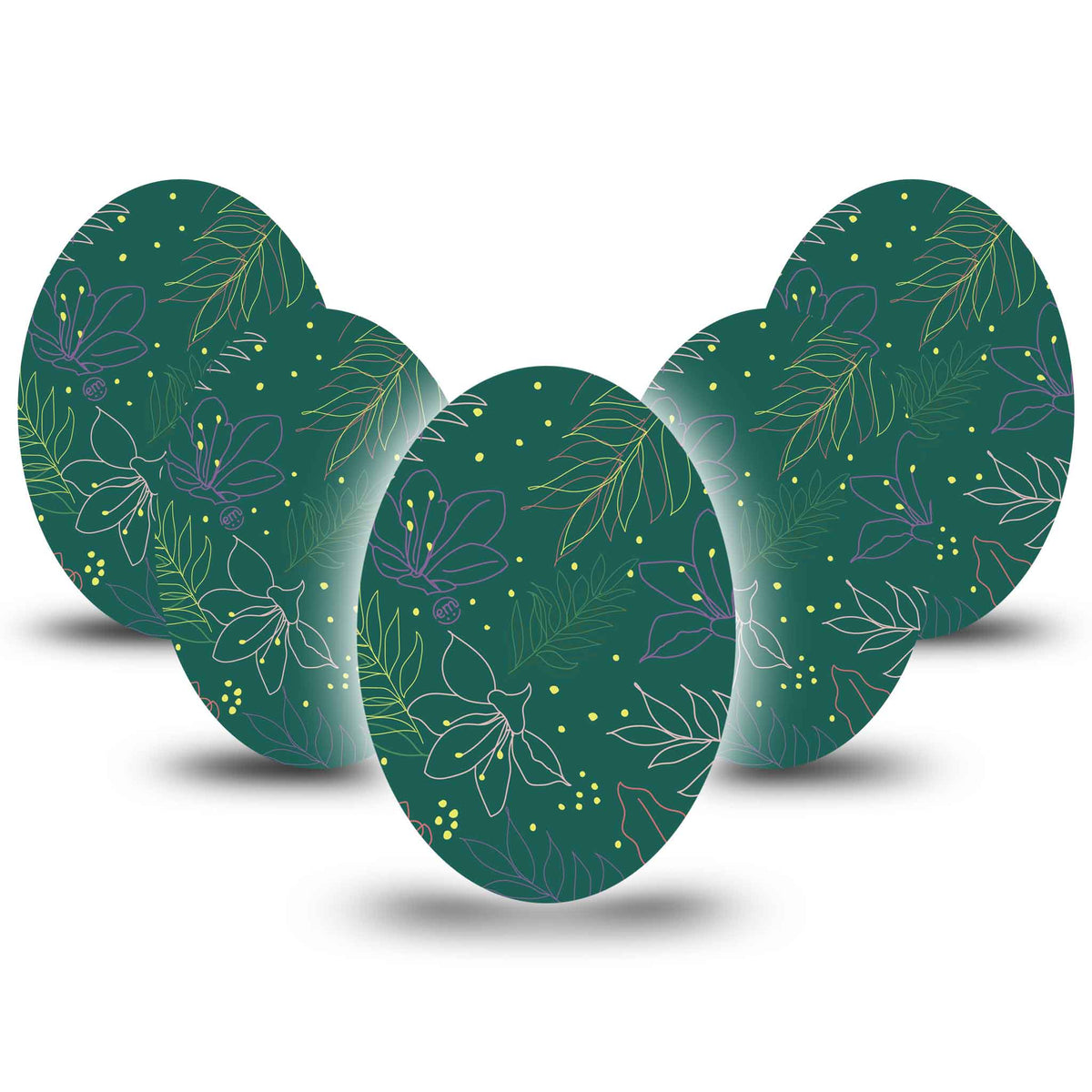 ExpressionMed Graphic Petals Adhesive Patch Oval