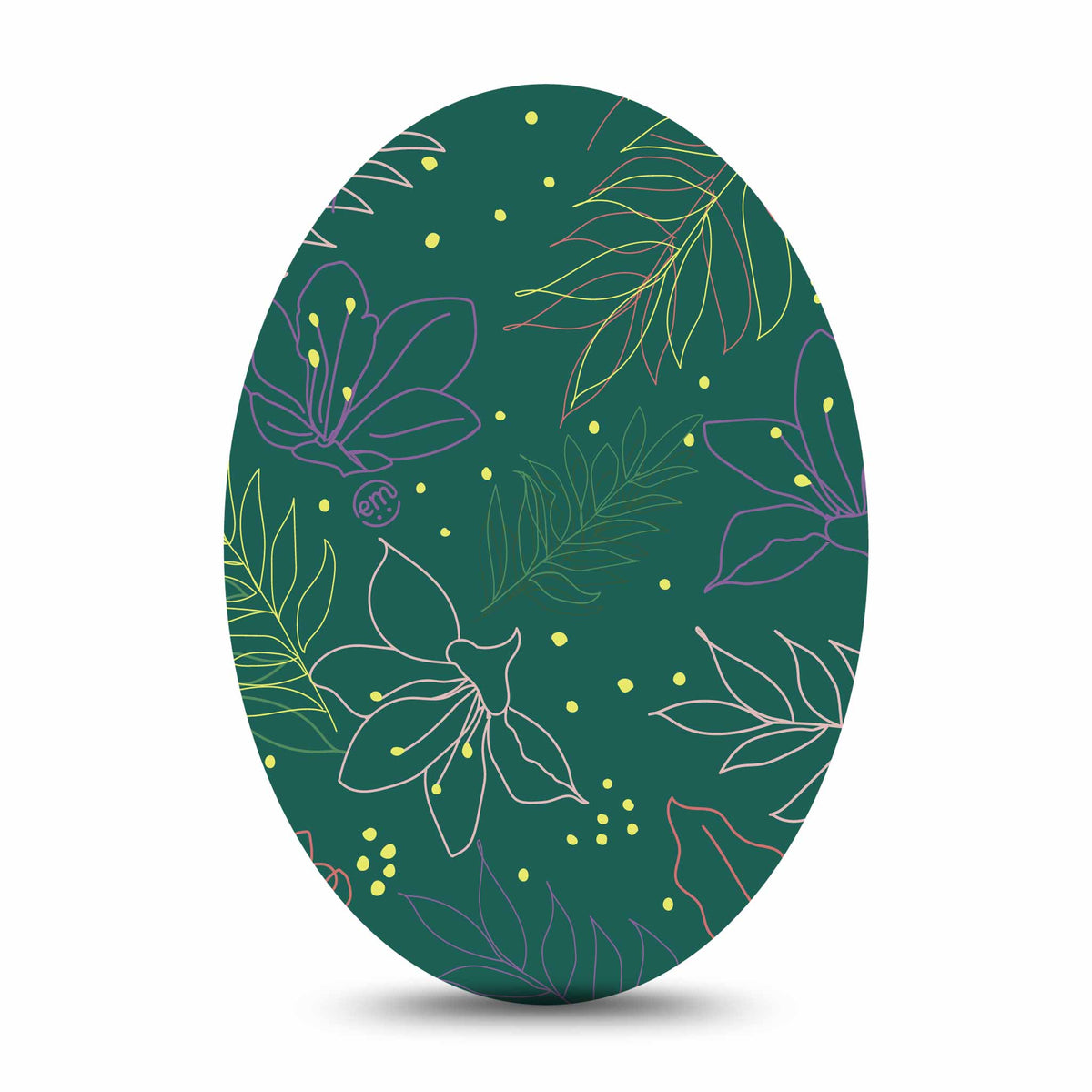 ExpressionMed Graphic Petals Adhesive Patch Oval