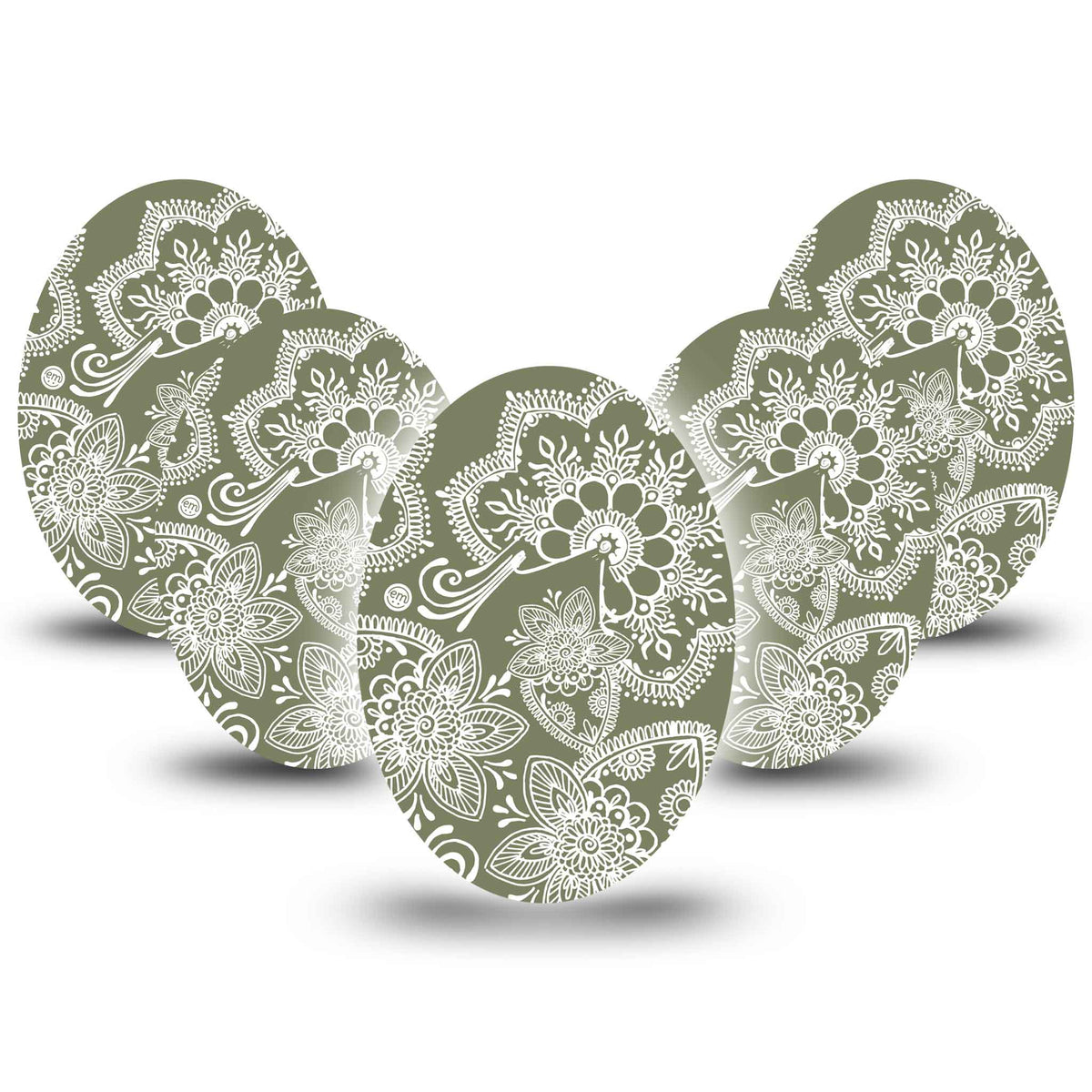 ExpressionMed Olive Henna Adhesive Patch Oval