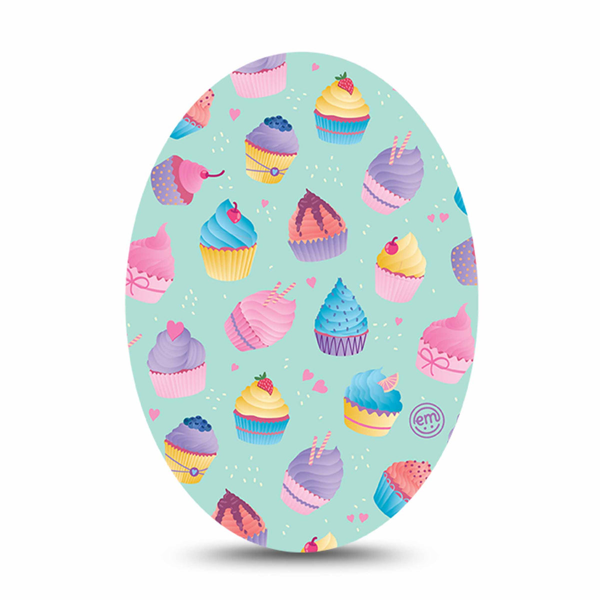 ExpressionMed Cupcake Adhesive Patch Oval