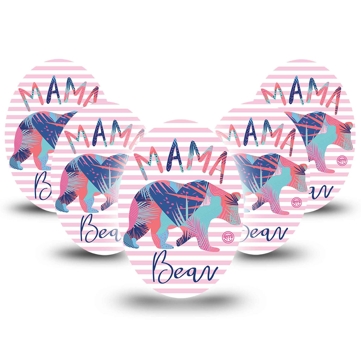 ExpressionMed Mama Bear Adhesive Patch Oval