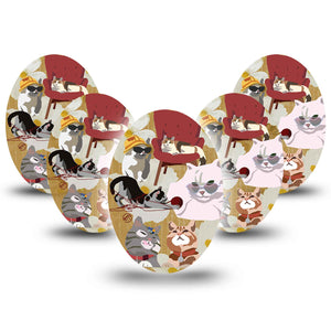 ExpressionMed Kitty Cats Adhesive Patch Oval