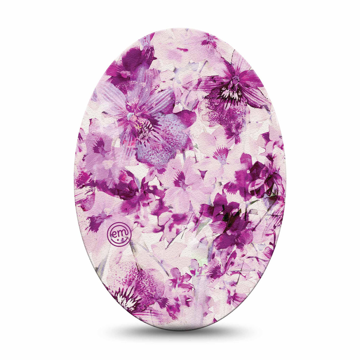 ExpressionMed Violet Orchids Adhesive Patch Oval
