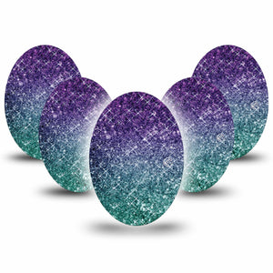 ExpressionMed Glittering Ombre Adhesive Patch Oval