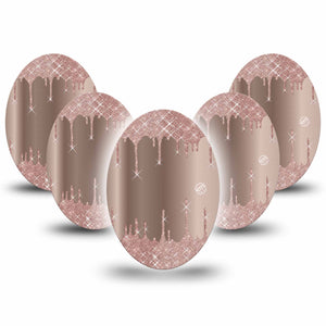 ExpressionMed Dripping Sparkles Adhesive Patch Oval