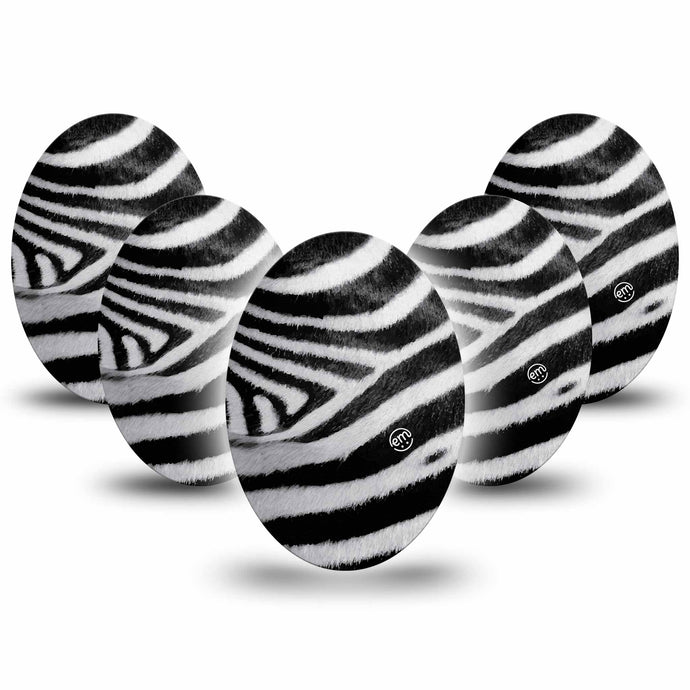 ExpressionMed Zebra Print Adhesive Patch Oval