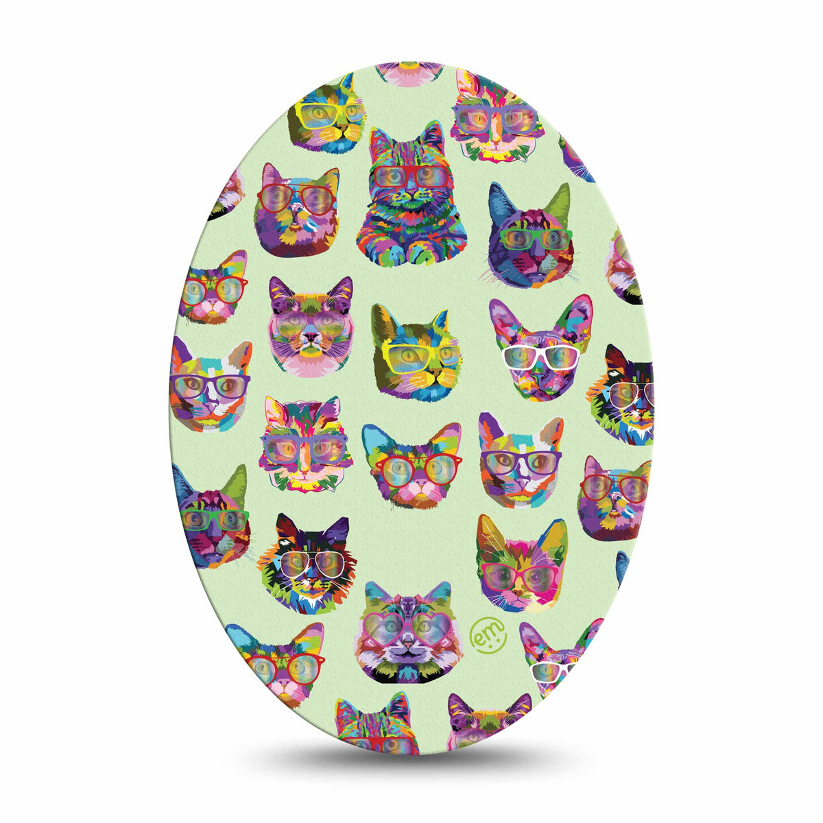 ExpressionMed Cat Party Adhesive Patch Oval