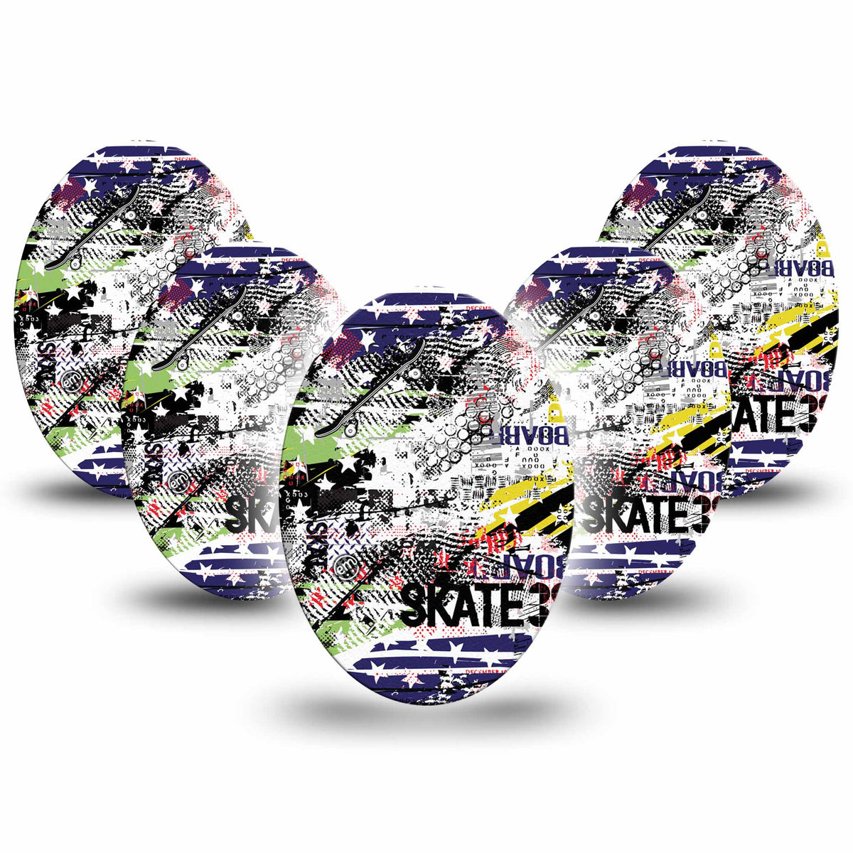 ExpressionMed Skateboard Adhesive Patch Oval