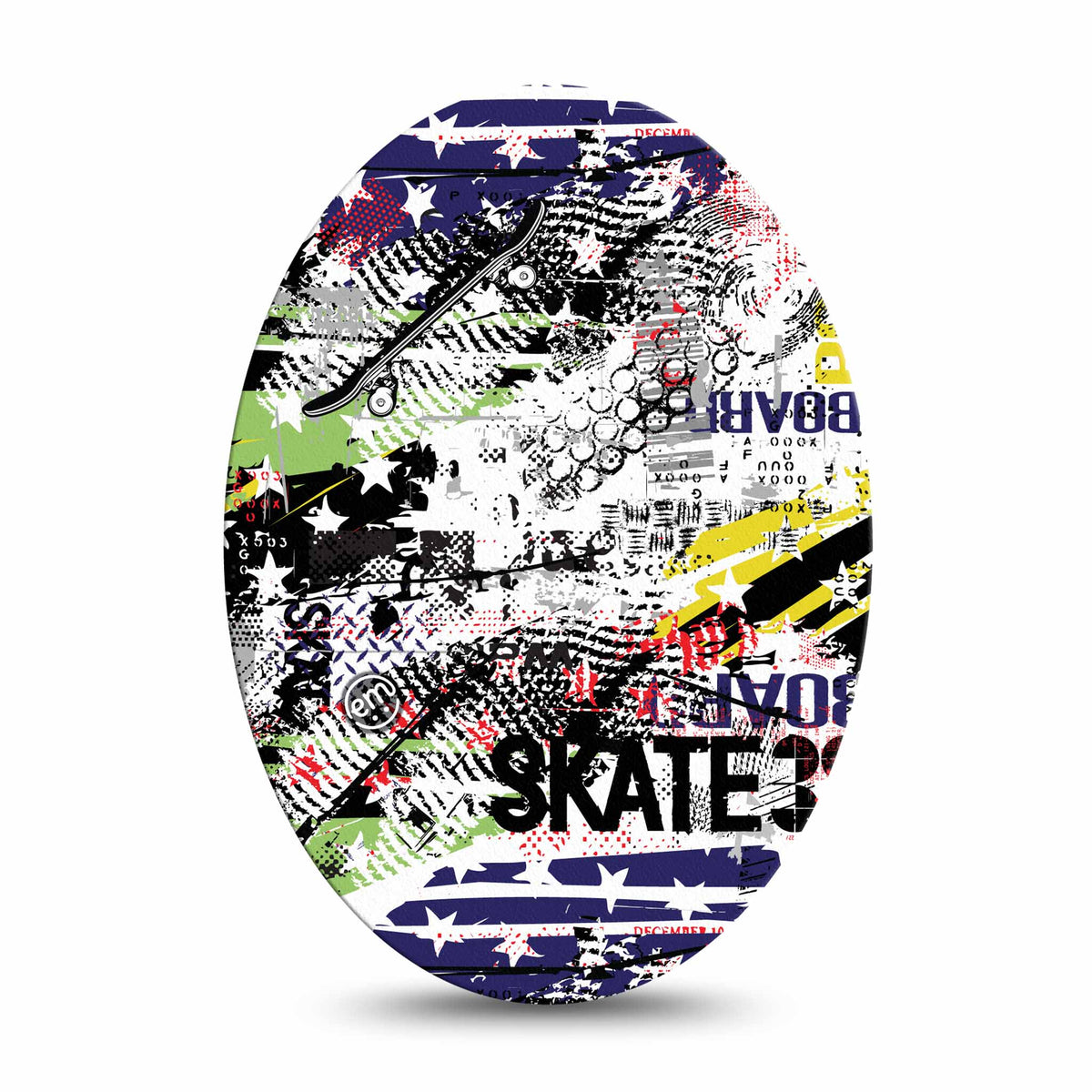 ExpressionMed Skateboard Adhesive Patch Oval