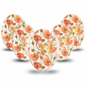 ExpressionMed Peachy Blooms Adhesive Patch Oval