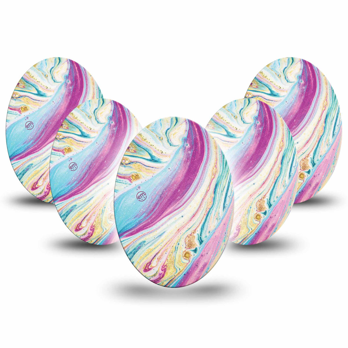 ExpressionMed Shimmering Marble Adhesive Patch Oval
