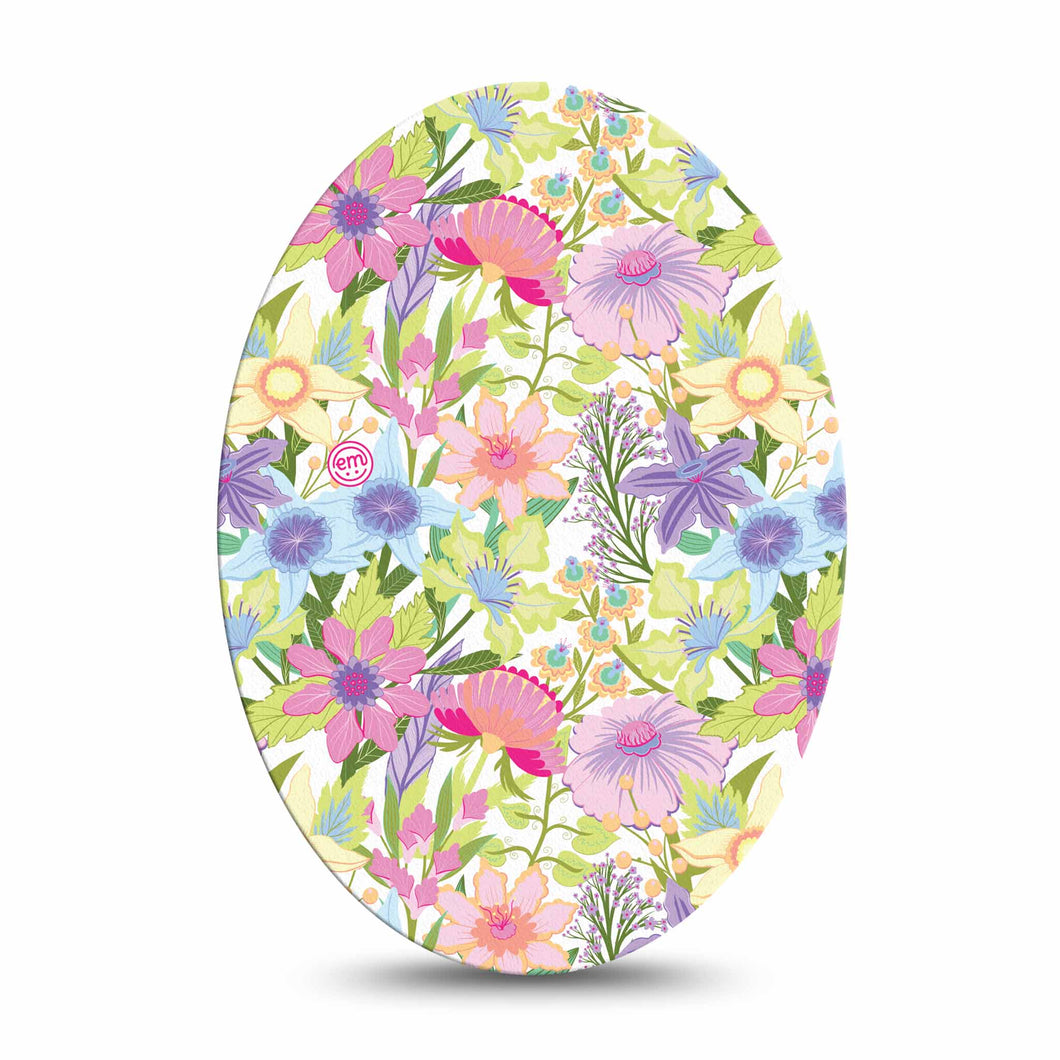ExpressionMed Fantasy Florals Adhesive Patch Oval