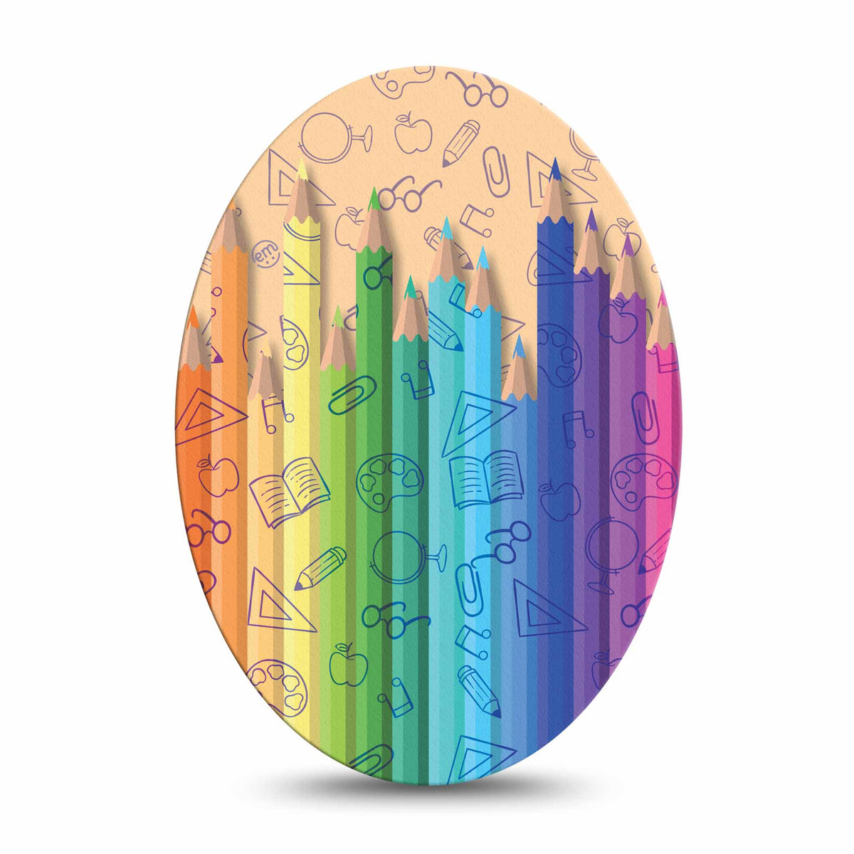 ExpressionMed Let&#39;s Learn Adhesive Patch Oval