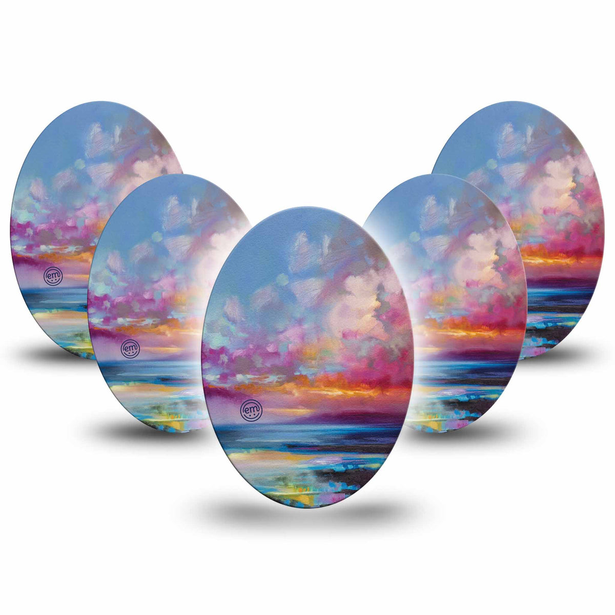 ExpressionMed Painted Skies Adhesive Patch Oval