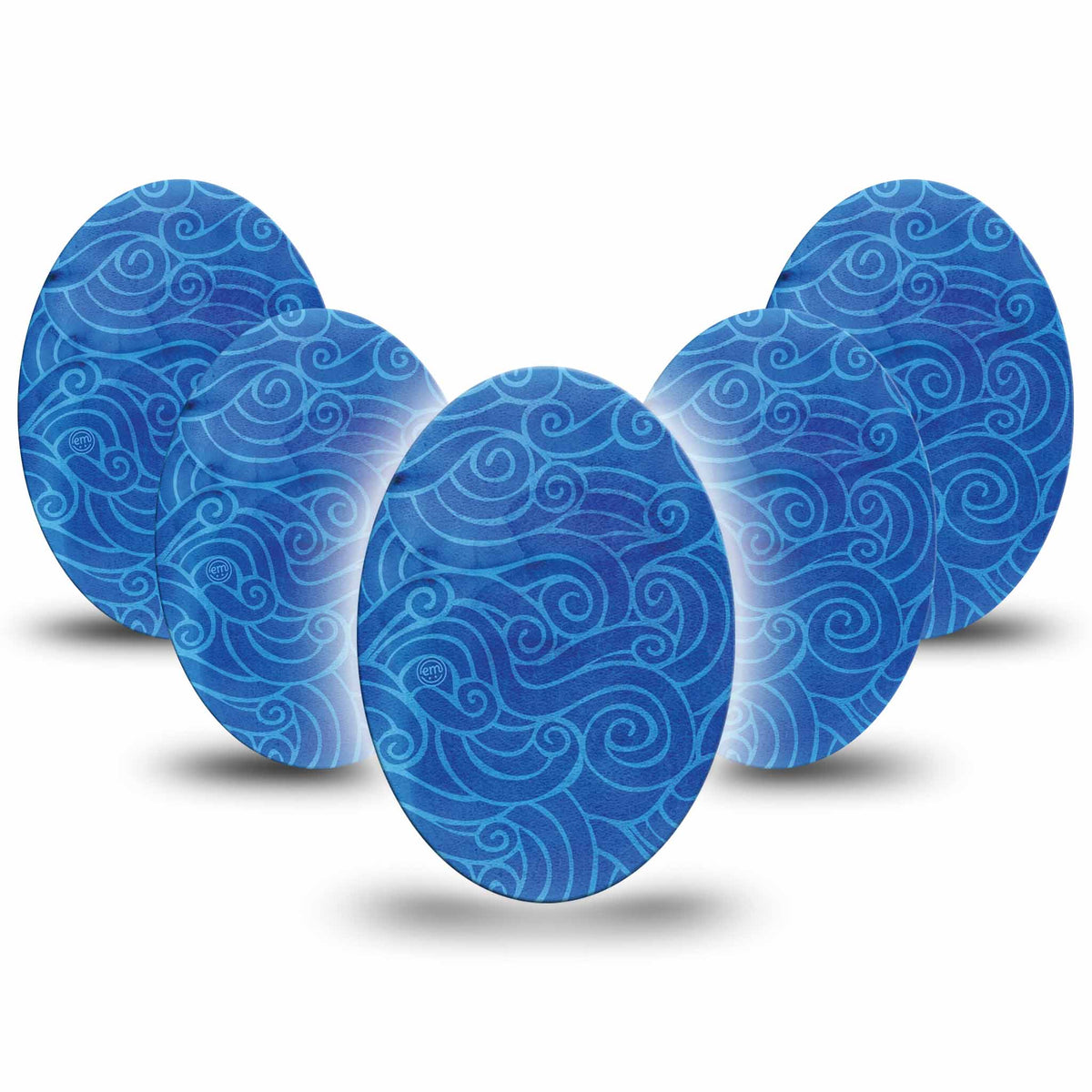 ExpressionMed Watercolour Waves Adhesive Patch Oval