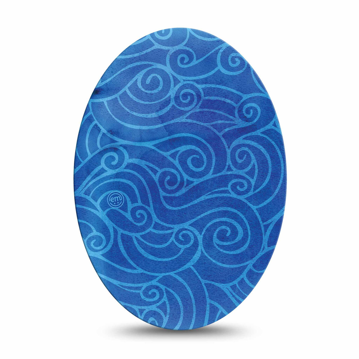 ExpressionMed Watercolour Waves Adhesive Patch Oval