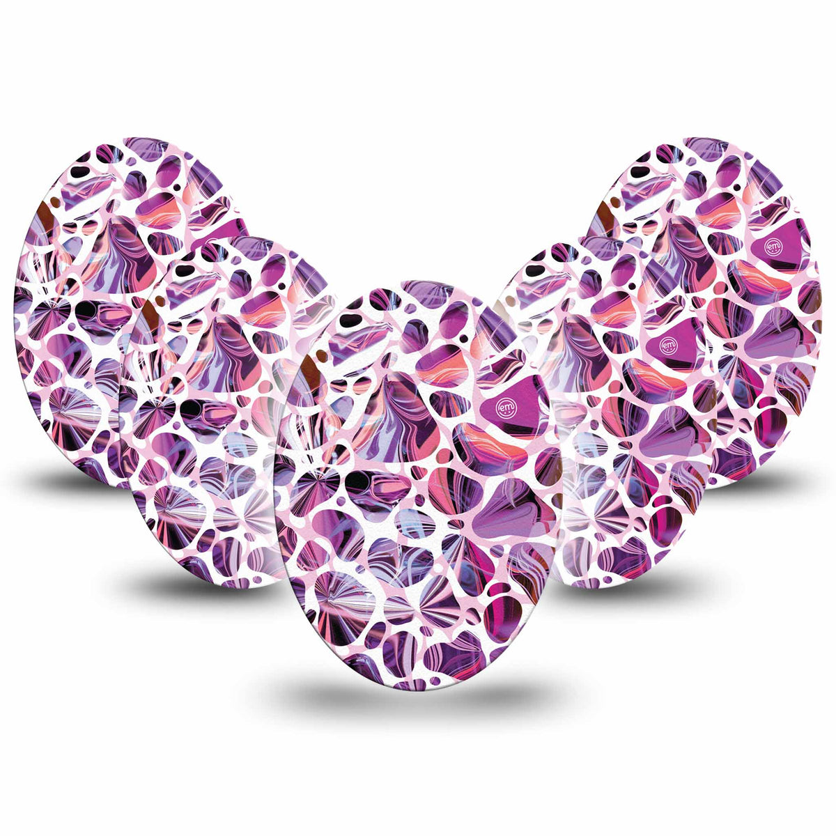 ExpressionMed Purple Pebbles Adhesive Patch Oval