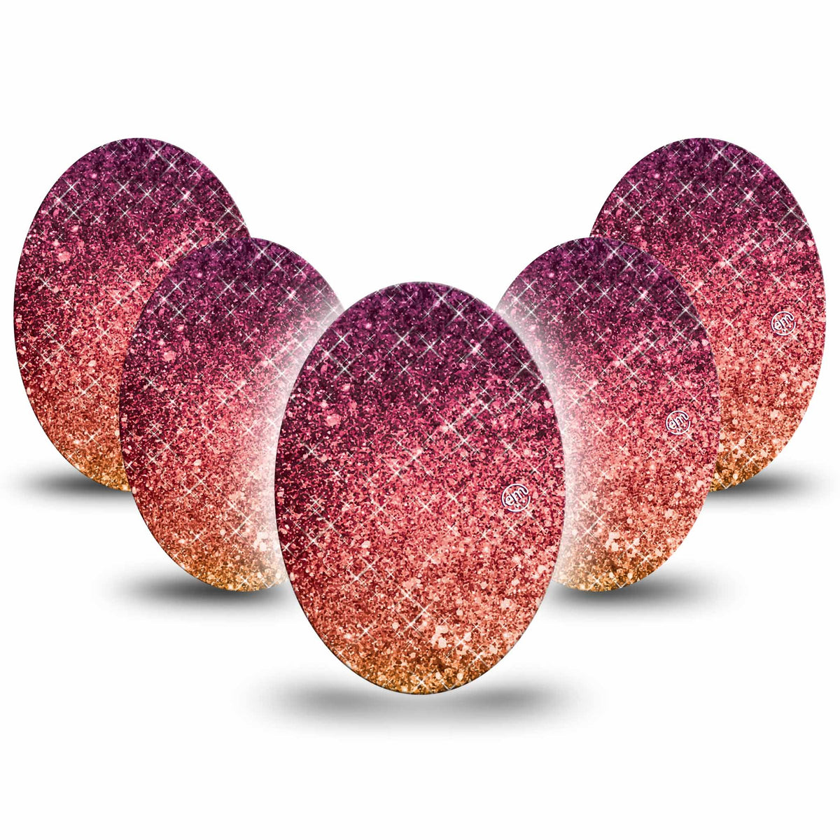 ExpressionMed Glittering Fall Ombre Adhesive Patch Oval