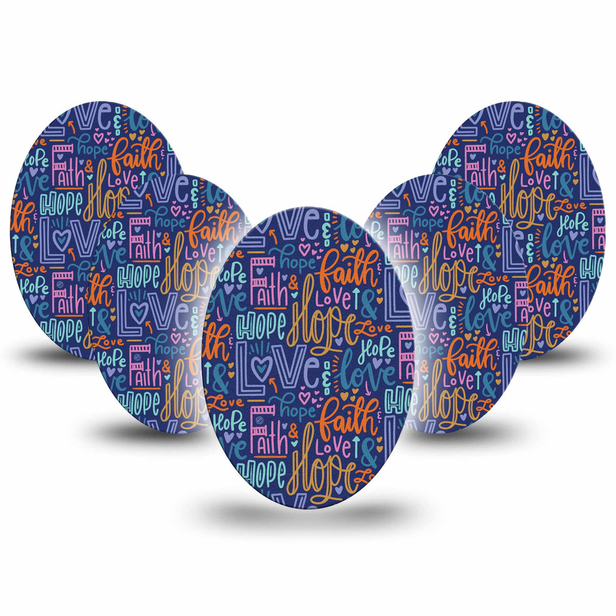 ExpressionMed Faith Love Hope Adhesive Patch Oval