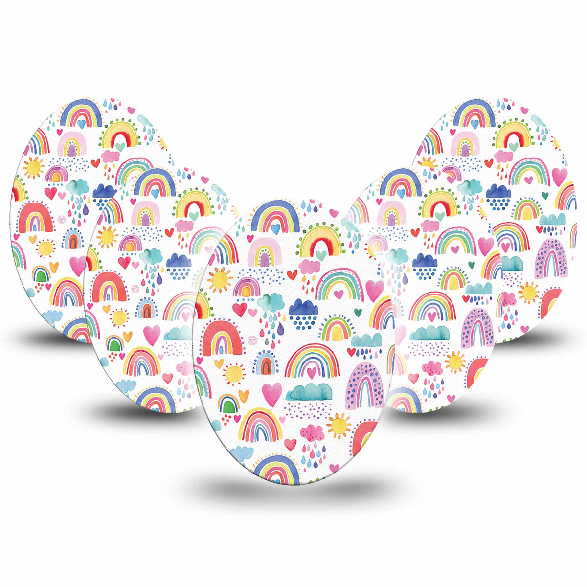 ExpressionMed Rainbows of Hope Adhesive Patch Oval