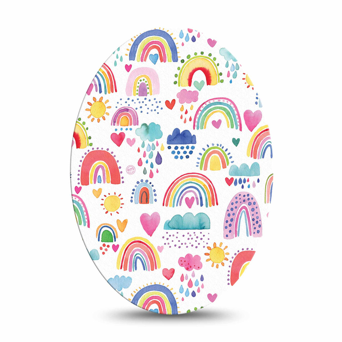 ExpressionMed Rainbows of Hope Adhesive Patch Oval