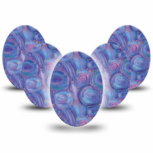 ExpressionMed Purple Agate Adhesive Patch Oval