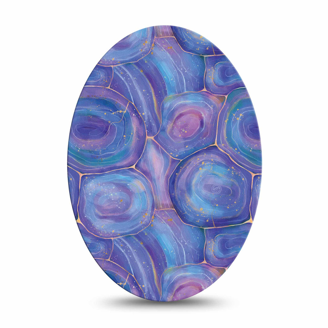 ExpressionMed Purple Agate Adhesive Patch Oval