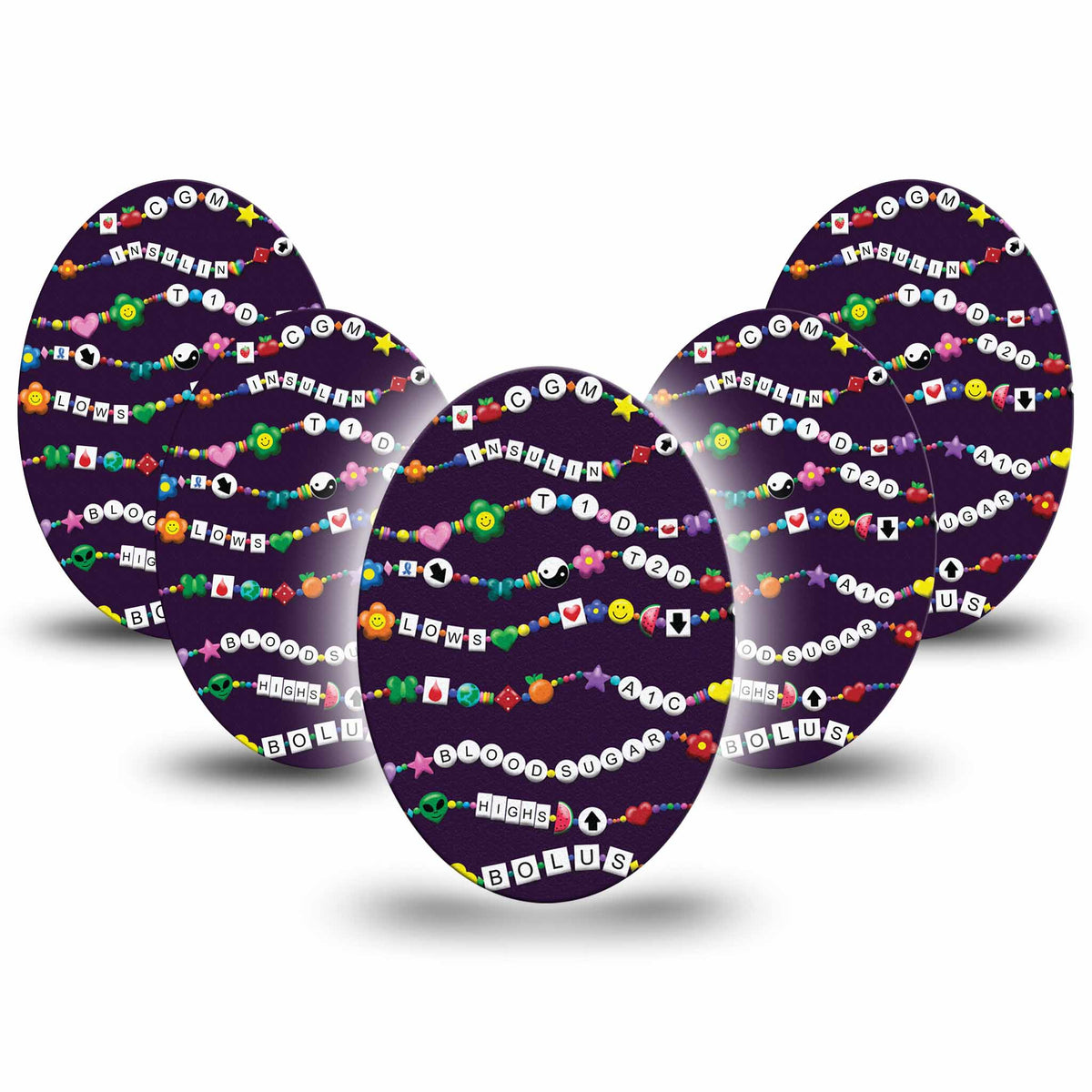 ExpressionMed Awareness Friendship Bracelet Adhesive Patch Oval