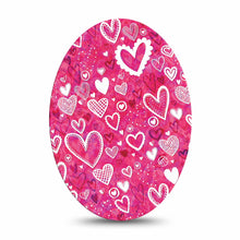 ExpressionMed Whimsical Hearts Adhesive Patch Oval