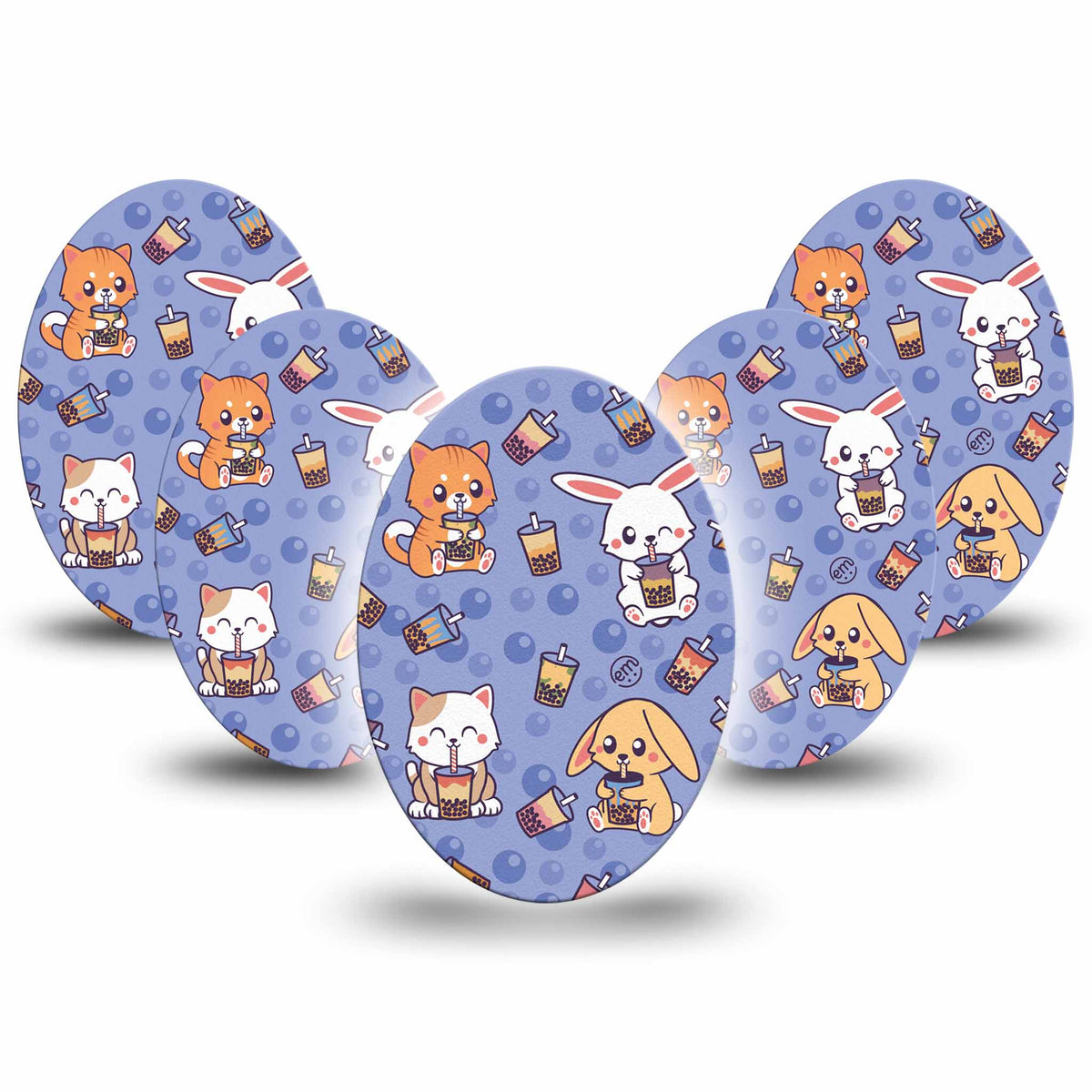 ExpressionMed Boba Buddies Adhesive Patch Oval