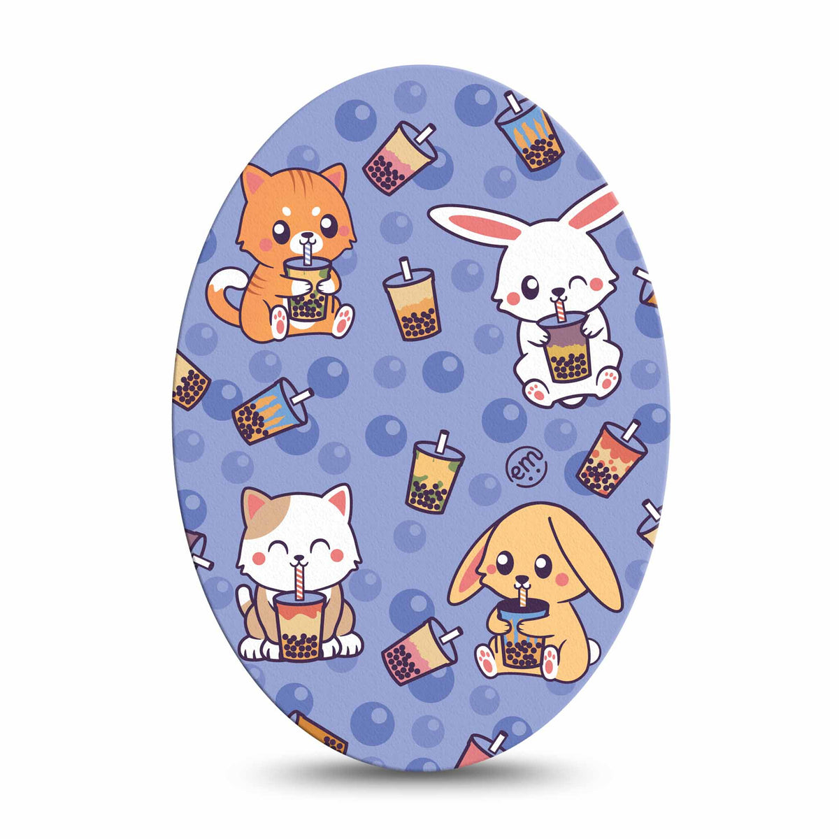 ExpressionMed Boba Buddies Adhesive Patch Oval