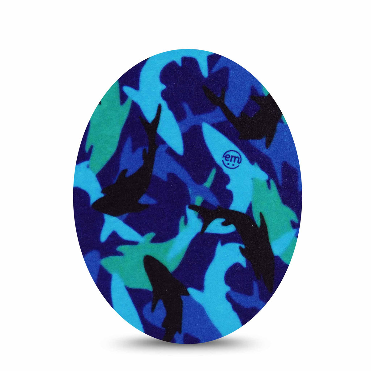 ExpressionMed Sharks Adhesive Patch Oval