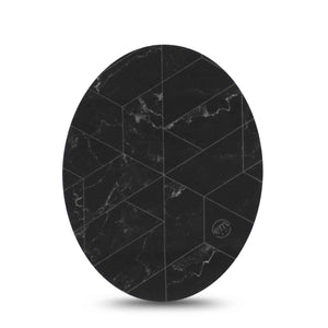ExpressionMed Black Marble Adhesive Patch Oval