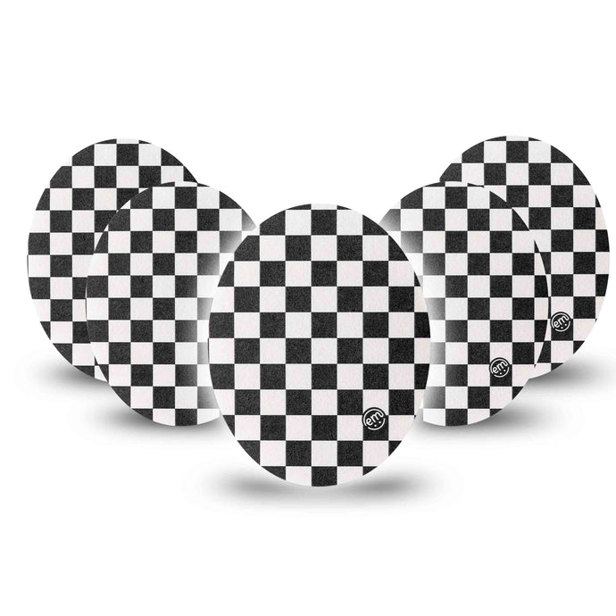 ExpressionMed Checkered Adhesive Patch Oval