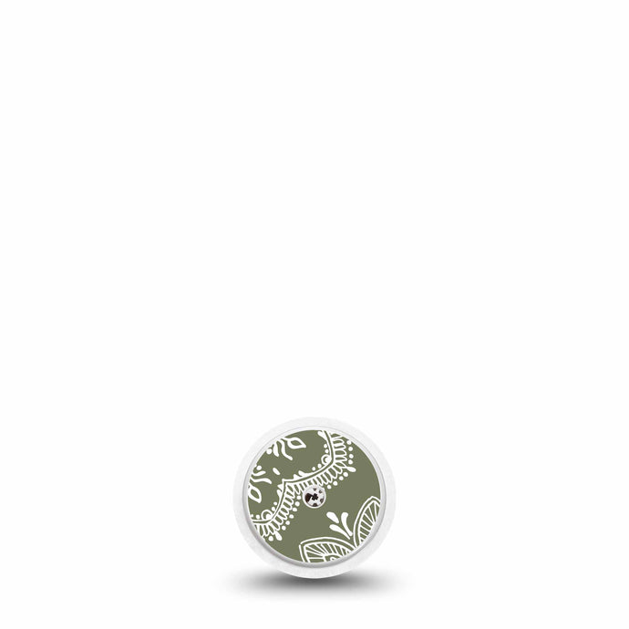 ExpressionMed Libre 2 Sensor Sticker (Olive Henna)