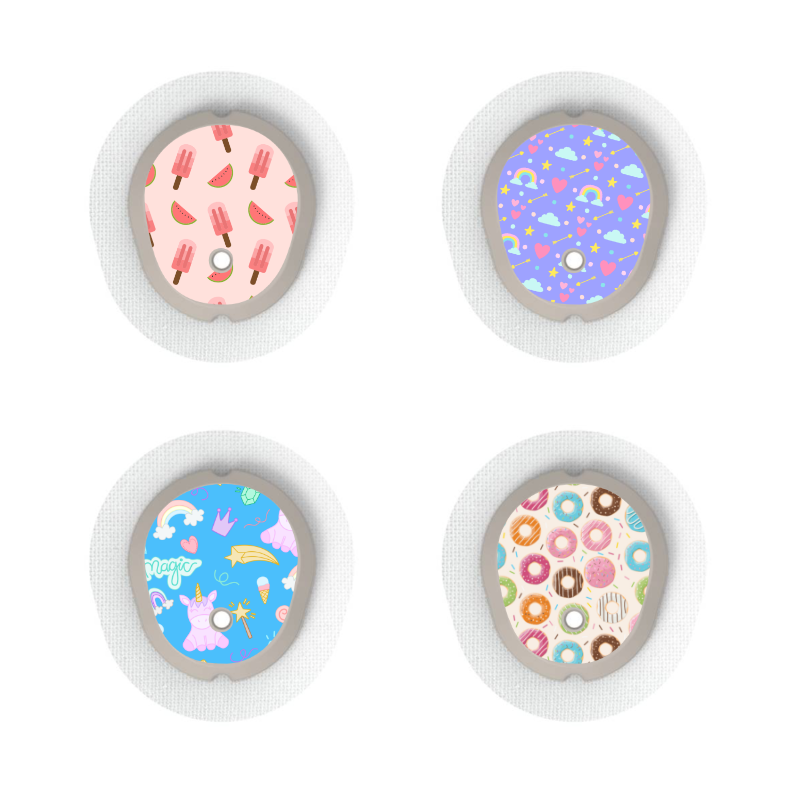 Dexcom G7/Dexcom ONE+ Sensor Sticker (Rainbows Collection) 4pk