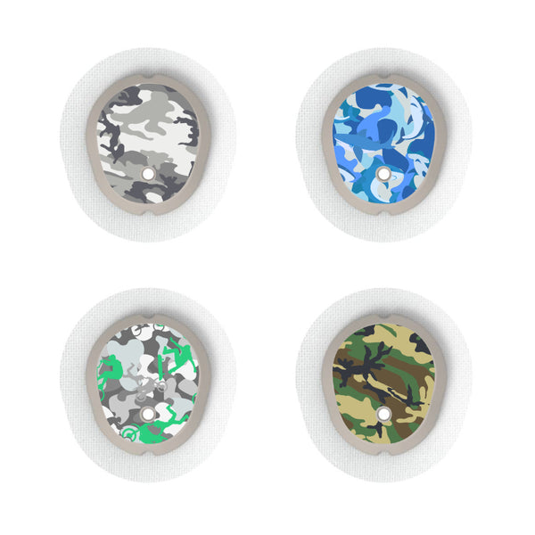 Dexcom G7/Dexcom ONE+ Sensor Sticker (All the Camo) 4pk ...