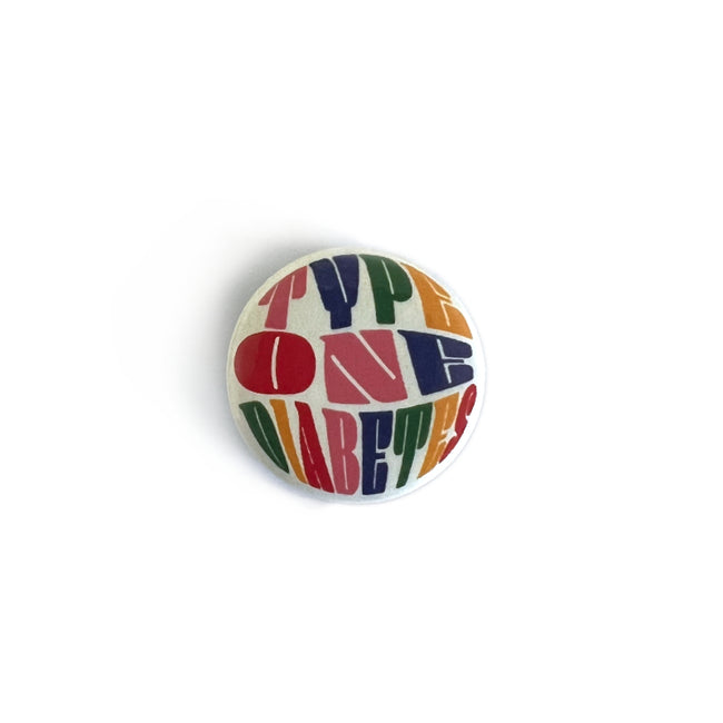 ETC Type One Diabetes Multicolour Print Badge