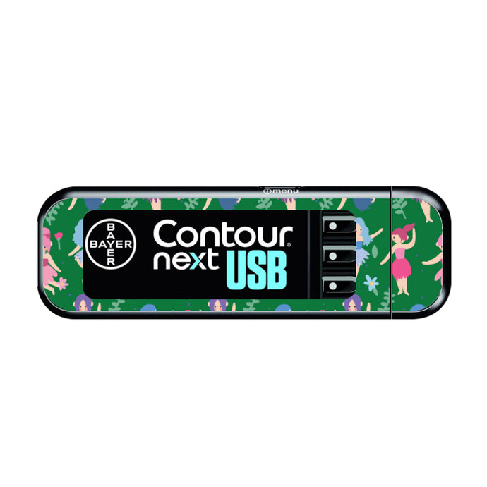 Bayer Contour Next USB Vinyl Sticker (Fairies)