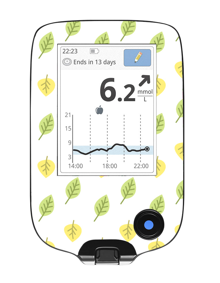 Freestyle Libre 2 Reader Sticker (Summer Leaf)