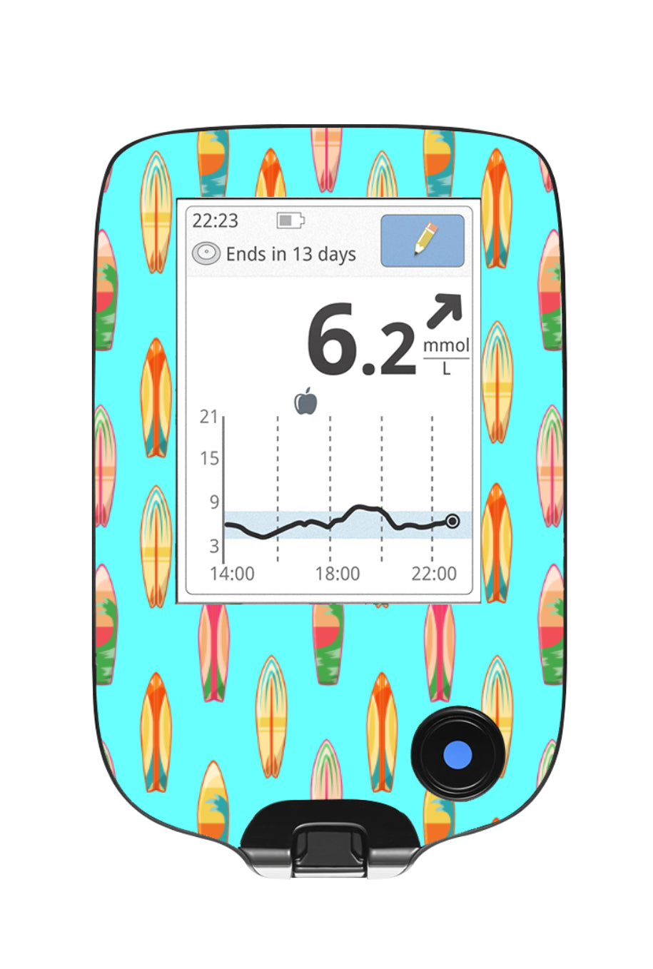 Freestyle Libre 2 Reader Sticker (Surfboards)