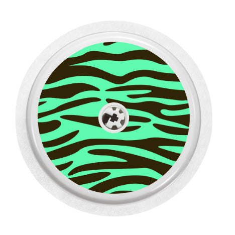 Freestyle Libre 2 Sensor Cover (Mint Zebra)